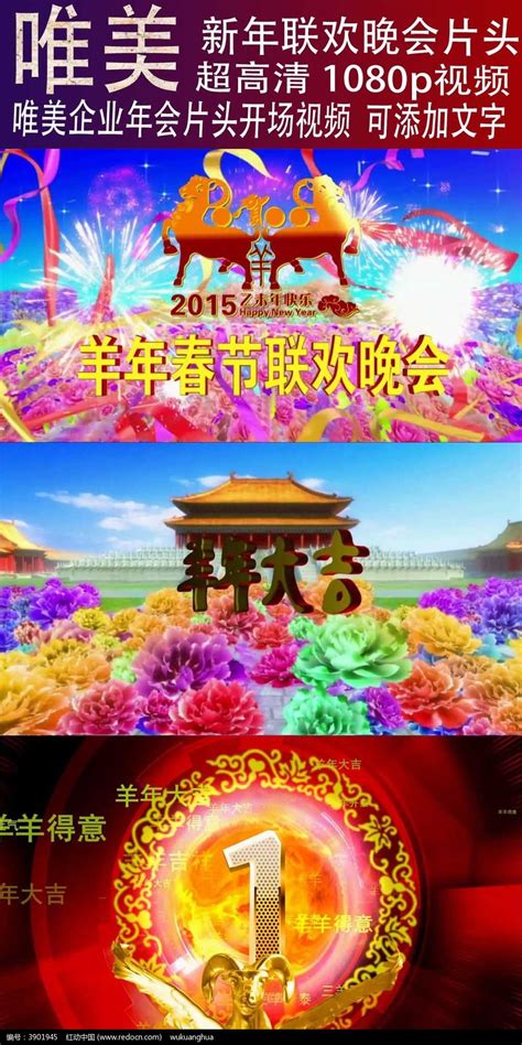 2015羊年春节联欢晚会视频片头图片_节日视频_编号3901945_红动中国