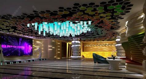 KTV大厅设计案例效果图 - 效果图交流区-建E室内设计网