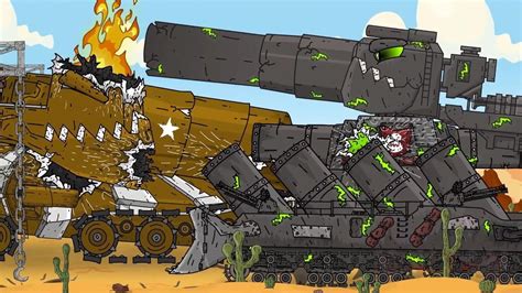 坦克动画，利维坦梦到自己变成苏联坦克，与地狱火KV44大战