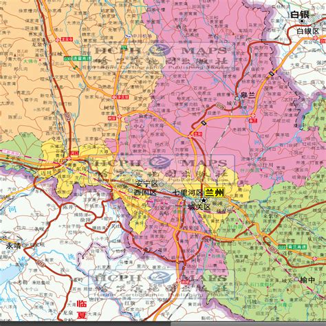兰州行政区划图图片