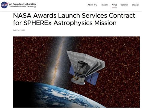 拿下NASA大订单！SpaceX将负责SPHEREx发射任务