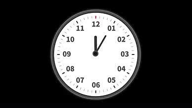 动态时钟代码，简约的钟表动画素材-17素材网