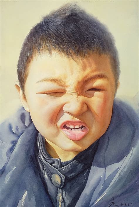 水彩人物绘画作品图片