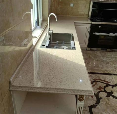白色细颗粒石英石一体盆厨房台面加工白色人造石一体洗手台洗脸池-阿里巴巴