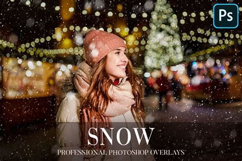 CreativeMarket - Snow Photo Overlays - Photoshopresource