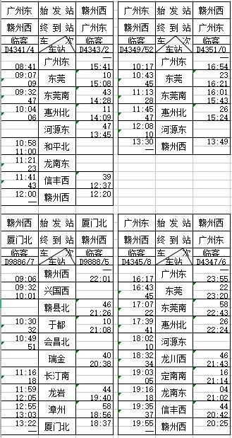 昌赣高铁车次安排- 本地宝