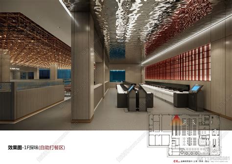 创意十足的铜仁商业空间装修设计方案由天霸设计为您提供_美食广场设计公司-站酷ZCOOL