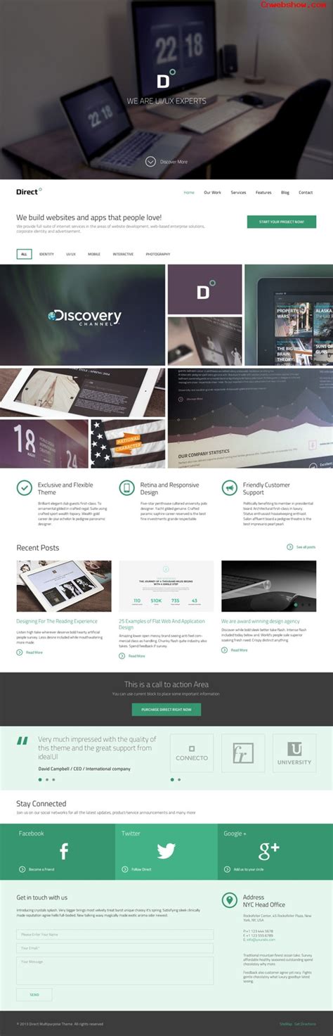 5个设计精美的企业网站欣赏 | 125jz