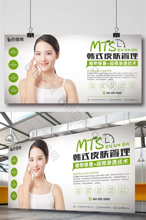 韩式mts皮肤管理模板-包图网