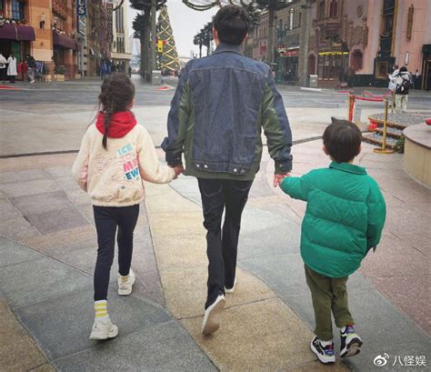 黄磊孙莉带娃游环球影城被偶遇 4岁小儿子正脸首曝光_新浪图片