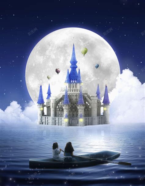 梦幻城堡背景印刷背景背景图片免费下载-素材m-hehepyxfh-新图网