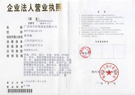 公司档案－广东风华环保设备有限公司