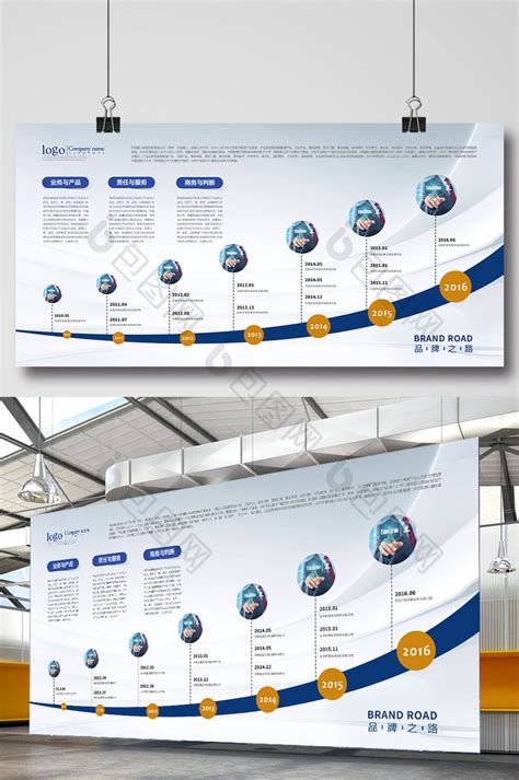 企业发展规划企业年度计划目标展板海报模板下载-千库网