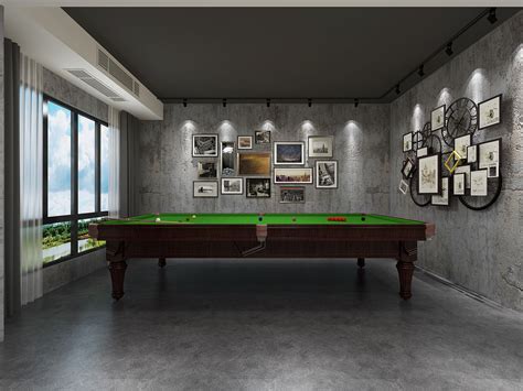 【原创】台球室|空间|家装设计|wanfengs3arp - 原创作品 - 站酷 (ZCOOL)