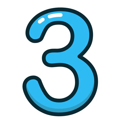 Blue, number, numbers, study, three icon - Free download