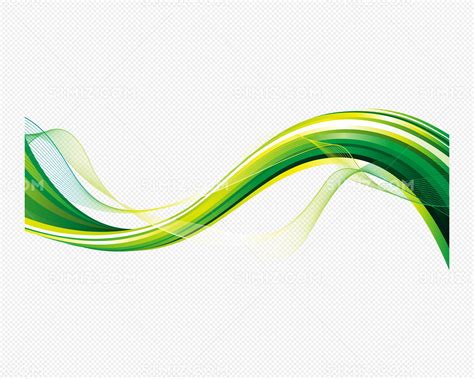 流动的绿色波矢量素材免费下载 - 觅知网