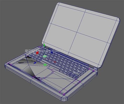 现代电脑笔记本组合- 建E网3D模型下载网