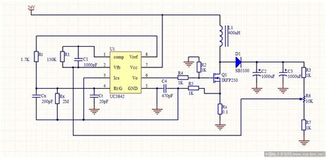 uc3843典型电路图,u3843a可调电压电路图,u3843电路图_大山谷图库