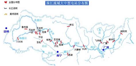 我国主要水电站的分布图-中国主要水电站分布。