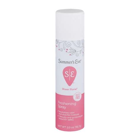 Summers Eve Freshening Spray Deodorant, Sheer Floral, 2 Oz - Walmart ...