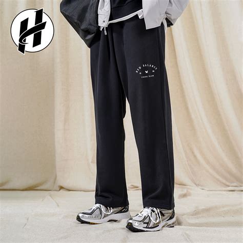 New Balance新款梭织男女休闲裤针织运动裤直筒长裤AMP23091-PHM_虎窝淘
