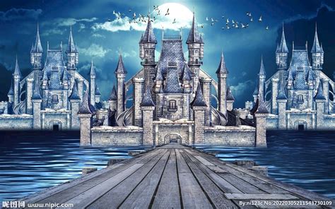 梦幻城堡背景墙设计图__室内设计_环境设计_设计图库_昵图网nipic.com