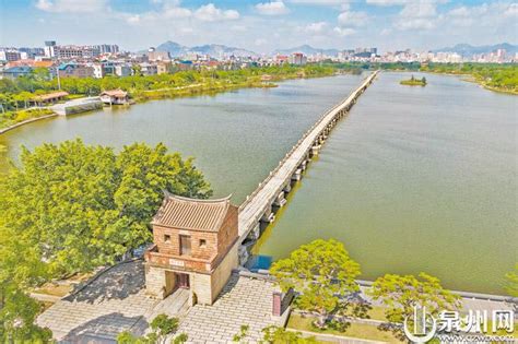 航拍中国现存古代最长石桥——安平桥 -图片 - 东南网
