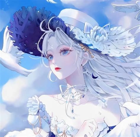 甜美女生头像唯美动漫