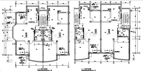 六层框架结构住宅楼建筑设计施工cad图纸，含设计说明_土木在线