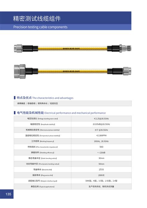 精密测试线缆组件 - 滁州润翰微波科技有限公司