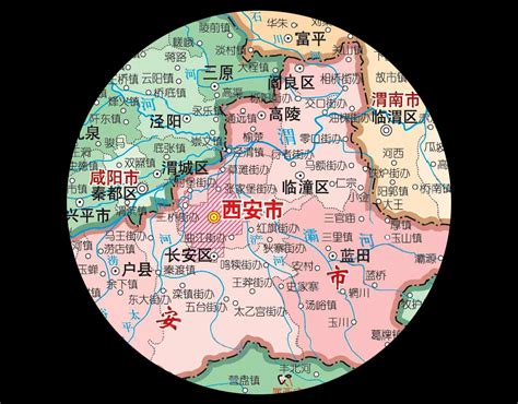 陕西省最新卫星影像图-西安市渭南市聊城市最新卫星图-陕西省2021年2月份卫星图@北京亿景图