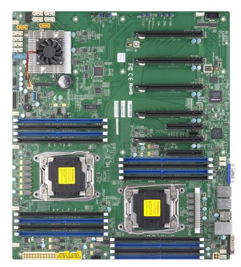 超微双路服务器主板 Intel C612/E5-2600V3/V4 X10DRI--怀正科技