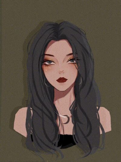 五排头像甜美女生动漫