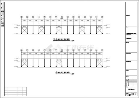 舟山市某海鲜加工厂单层钢框架结构车间全套建筑设计CAD图纸_钢框架结构_土木在线