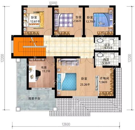 户型紧凑、布局合理的两层自建房设计图_新农村别墅网