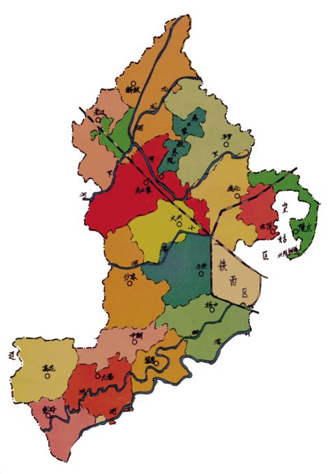沈阳区域划分地图图片 沈阳区域划分地图图片