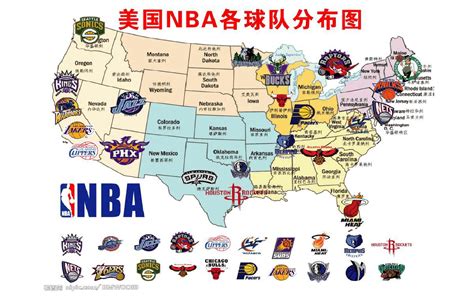 NBA球队分布图