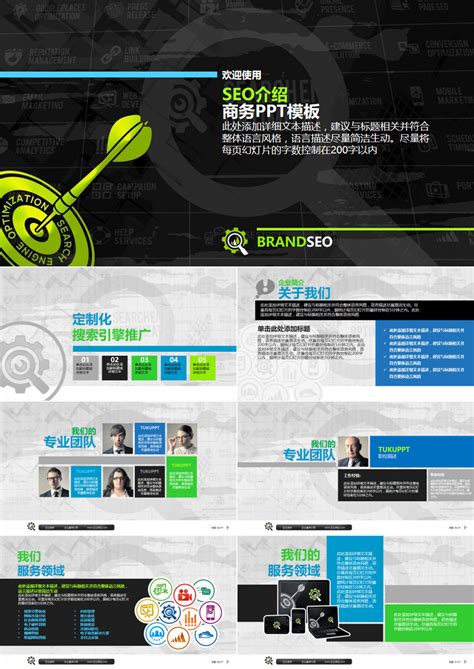 简约seo搜索分析营销策划PPT模板下载_熊猫办公