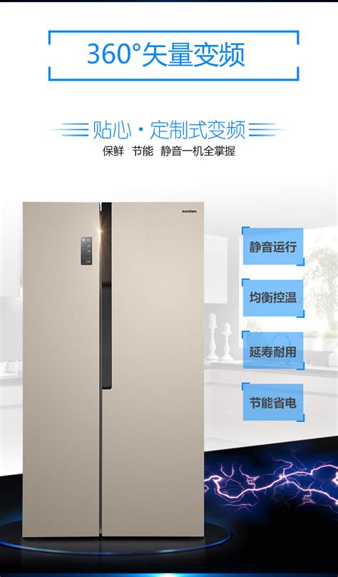 容声（Ronshen）533升对开门冰箱超薄双开门电冰箱BCD-533WRS2HP - 新达商城