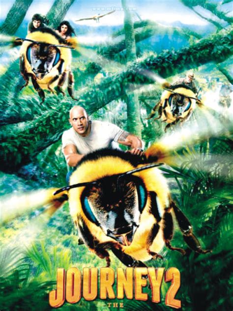 2012美国动作冒险家庭奇幻科幻电影《地心历险记2：神秘岛》高清晰海报壁纸