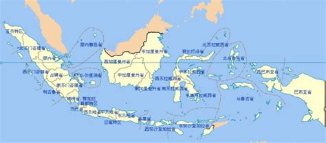 印度尼西亚,印尼地图英文版 - 印度尼西亚地图 - 地理教师网