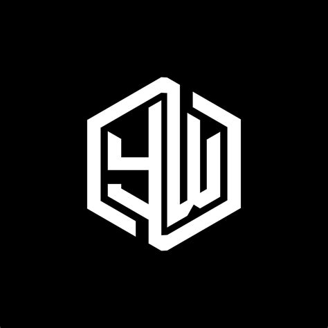 YW Logo monogram elegant leaf shape isolated outline design template Stock Photo - Alamy