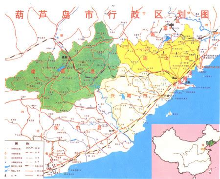 葫芦岛地图图片