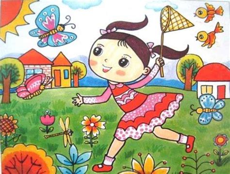 少儿书画作品-春天来了/儿童书画作品春天来了欣赏_中国少儿美术教育网