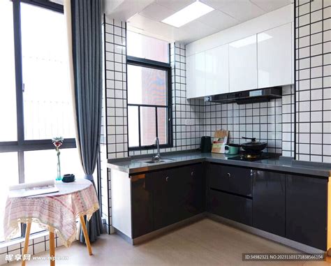 现代公寓的厨房高清图片下载-正版图片600606796-摄图网