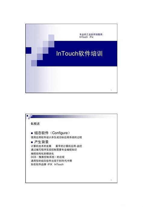 中国Intouch 软件