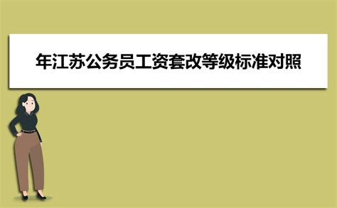 2023江苏新版公务员工资标准表及级别工资档次对照表_高考知识网