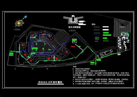 排水管网平面图示意图,排水管网图,排水管网平面图(第5页)_大山谷图库