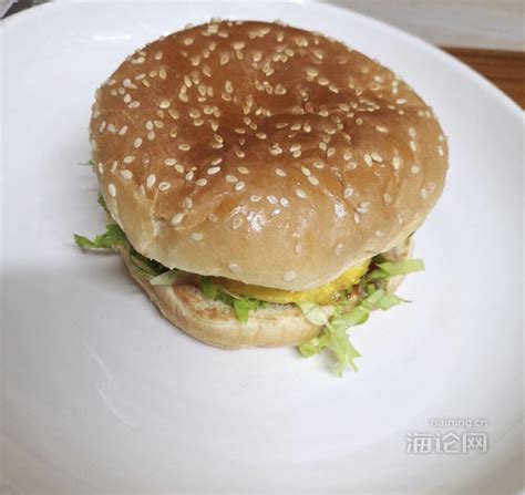 网上看到的美式超大汉堡，这怎么吃呀？-饮食海宁-海论网