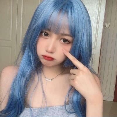 女生头像染发温柔